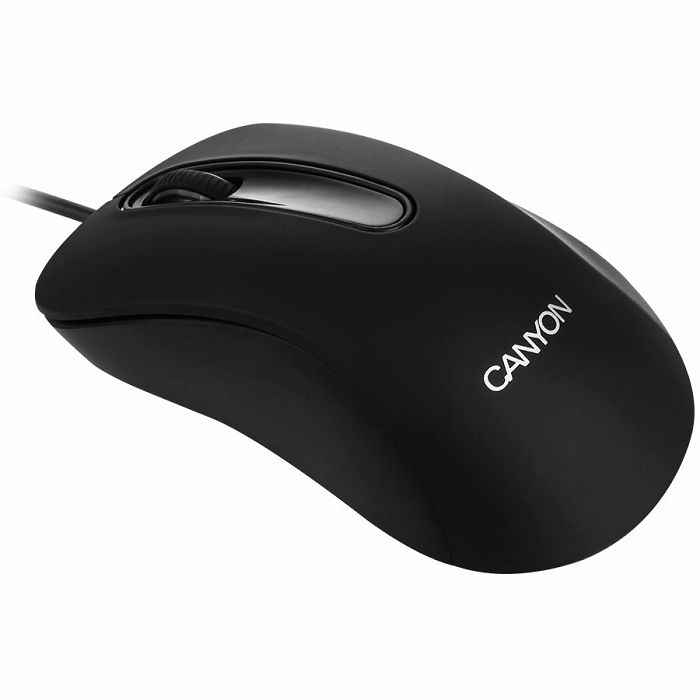 CANYON Mouse CNE-CMS2 (Wired, Optical 800 dpi, 3 btn, USB), Black