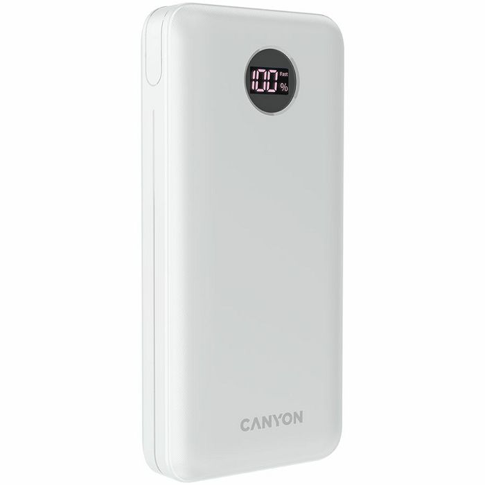 CANYON  PB-2002 Power bank 20000mAh Li-poly battery, Input Type-C 5V3A,9V2A,18W  , Output Type-C：5V3A,9V2.2A,12V1.5A,20W, Output USBA1/USBA2：5V3A,5V/4.5A,4.5V/5A,9V2A,12V1.5A,22.5W147.5*69*28.6mm, 0.4