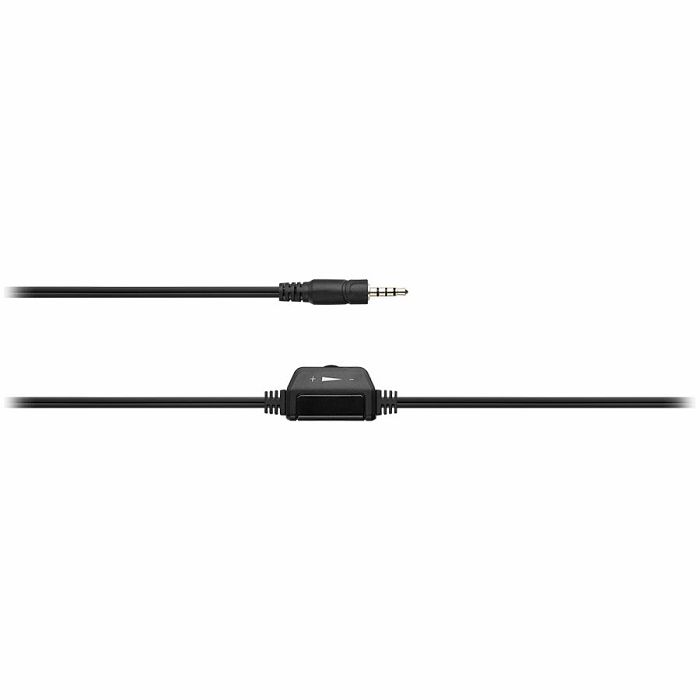 CANYON entry price PC headset with microphone, combined 3.5mm plug, leather pads, Flat cable length 2.0m, 160*60*160mm, 0.13kg, Black