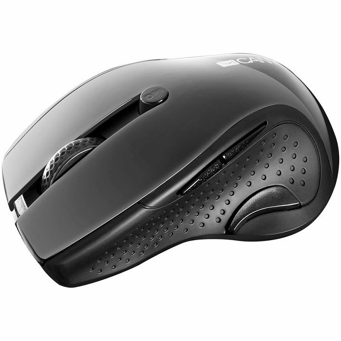 CANYON 2.4Ghz wireless mouse, optical tracking - blue LED, 6 buttons, DPI 1000/1200/1600, Black pearl glossy