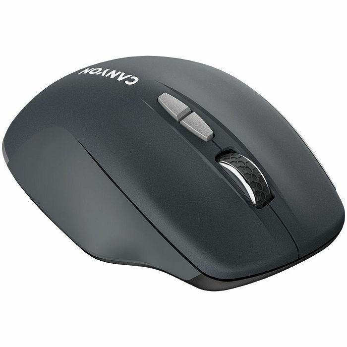 Canyon  2.4 GHz  Wireless mouse ,with 7 buttons, DPI 800/1200/1600, Battery:AAA*2pcs  ,Dark gray72*117*41mm 0.075kg