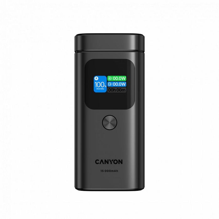 CANYON Qi2 magnetic power bank OnPower 150 15000mAh Aluminium Dark grey