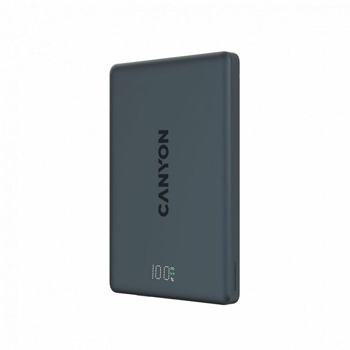 CANYON magnetic power bank OnPower 500 PD20W 5000mAh Aluminium Interstellar Black