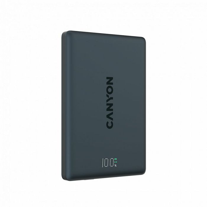 CANYON magnetic power bank OnPower 500 PD20W 5000mAh Aluminium Interstellar Black