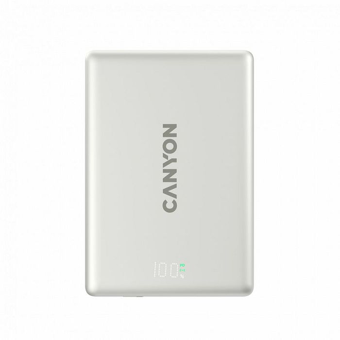 CANYON magnetic power bank OnPower 500 PD20W 5000mAh Aluminium Star Grey
