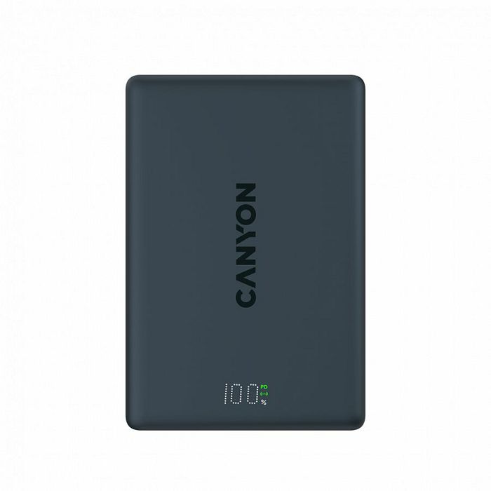 CANYON magnetic power bank OnPower 511 PD20W 10000mAh Aluminium Interstellar Crni