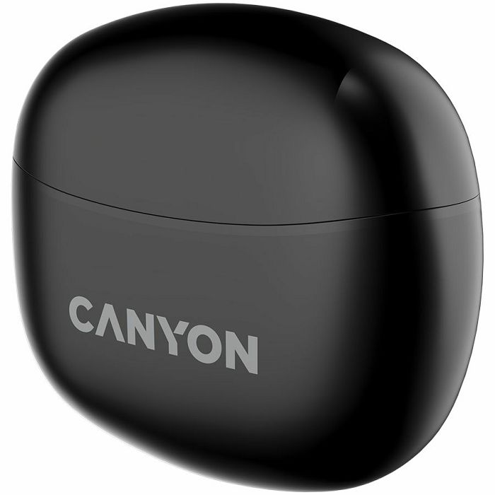 Canyon TWS-5 Bluetooth headset, with microphone, BT V5.3 JL 6983D4, Frequence Response:20Hz-20kHz, battery EarBud 40mAh*2+Charging Case 500mAh, type-C cable length 0.24m, size: 58.5*52.91*25.5mm, 0.03