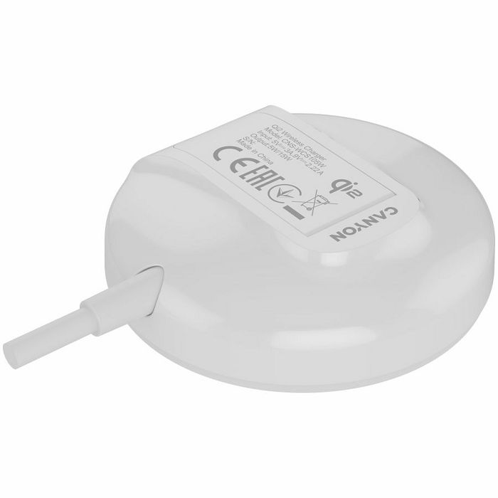 CANYON wireless charger WS-105 15W Qi2 White