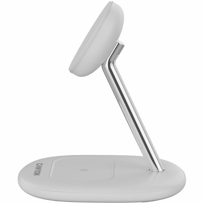 CANYON wireless charger WCS-205 15W Qi2 2in1 White