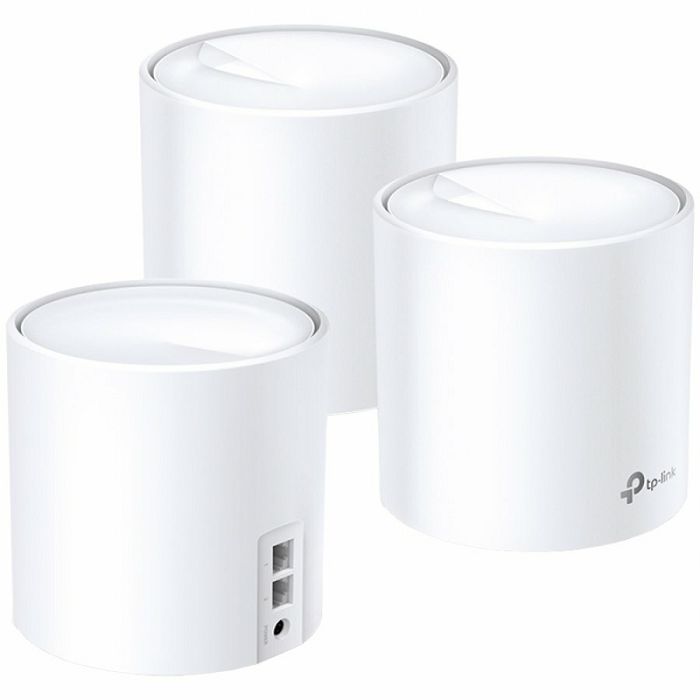 AX3000 Whole Home Mesh Wi-Fi System, WiFI 6, 2402Mbps at 5G and 574Mbps at 2.4G, 2 Giga ports of each unit, support OFDMA, MU-MIMO, 802.11k/v/r seamless roaming, support WPA3, Homecare security system