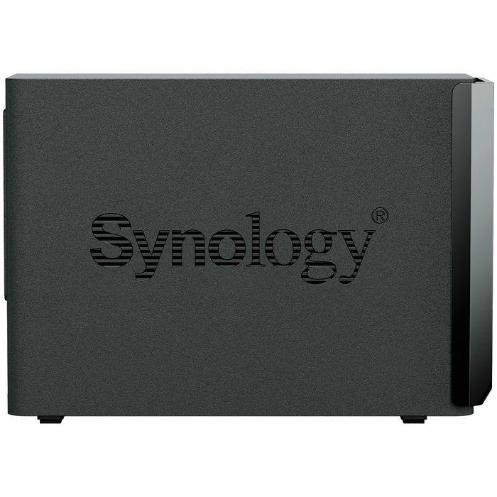 Synology DS225+, Tower, 2-bays 3.5 SATA HDD/SSD, CPU Inte Celeron J4125 4-core (4-thread) 2.0 GHz, burst up to 2.7 GHz, 2 GB DDR4 non-ECC (expandable up to 6 GB), 1xRJ-45 1GbE LAN, 1xRJ-45 2.5 GbE L