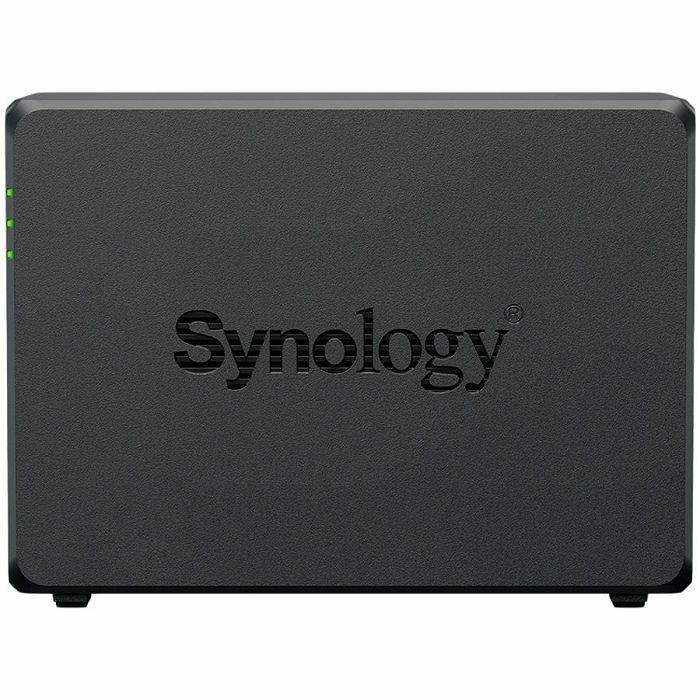 Synology DS725+, Tower, 2-Bays 3.5 SATA HDD/SSD, 2 x M.2 2280 NVMe SSD, CPU AMD Ryzen R1600 dual-core (4-thread), max. boost up to 3.1 GHz, 4 GB DDR4 ECC SODIMM, 1 x 2.5 GbE, 1 x 1GbE, 1 x USB 3.2, 