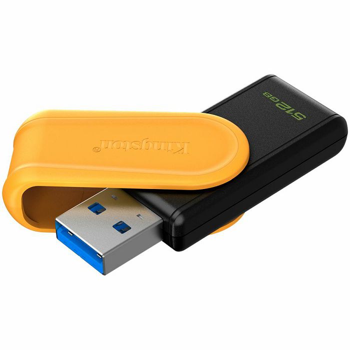 Kingston 512GB Portable USB 3.2 Gen 1 DataTraveler Exodia S (Black/Yellow)