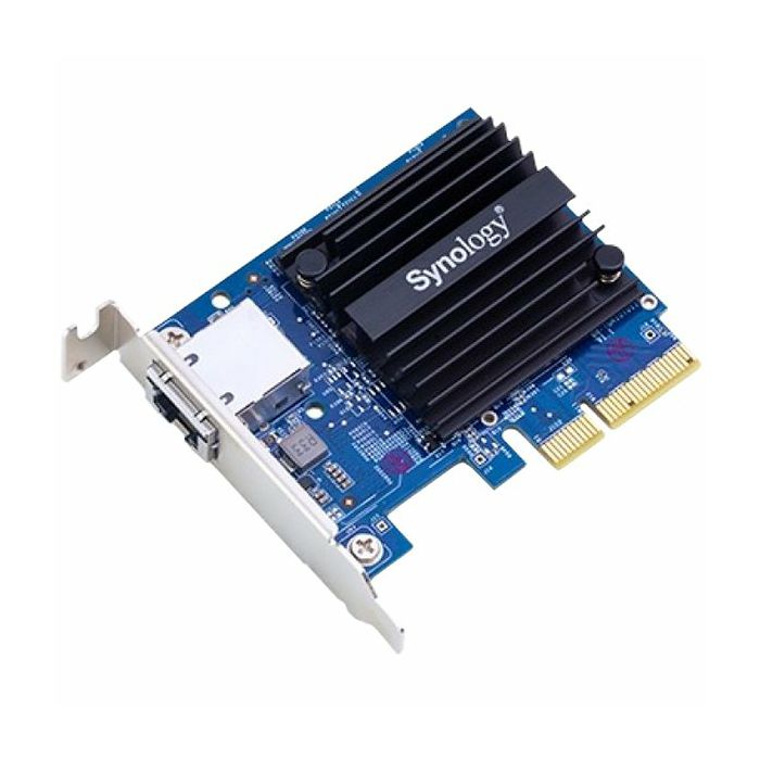 Synology E10G18-T1 Single-port, high-speed 10GBASE-T/NBASE-T add-in card for Synology servers, PCIe 3.0 x4, Low Profile and Full Height Bracket, 5 years warranty