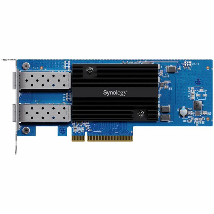 Dual-port 25GbE SFP28 add-in card for Synology systems