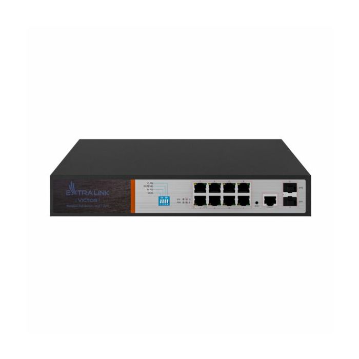 Extralink VICTOR | PoE Switch | 8x Gigabit PoE