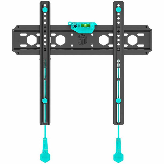 ONKRON Fixed TV Wall Mount for 32 to 65-inch Flat Panel TVs Digital Panels 56,8 kg, Black