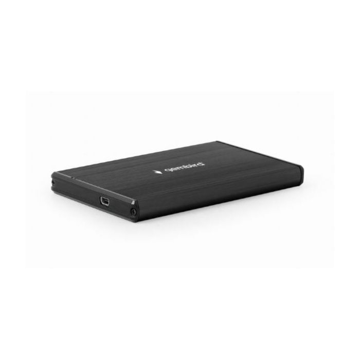 Gembird USB 3.0 2.5'' enclosure, brushed aluminum, black