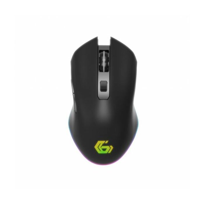 Gembird 6-button rechargeable wireless RGB gaming mouse "Firebolt", black
