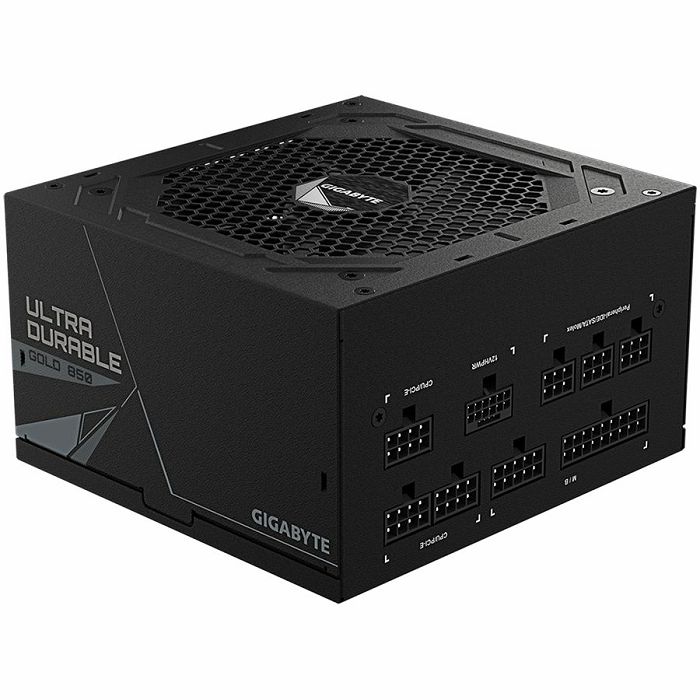 GIGABYTE UD850GM Power Supply 850W, PCIe Gen5 16Pin x 1 600W, Modular, 80 PLUS Gold, Japanese capacitors, 120mm smart control fan, EU plug