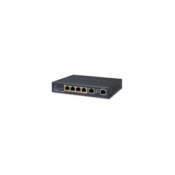 PLANET Gigabit preklopnik (Switch) 4-port 10/100/1000Mbps 802.3at High Power PoE (55W) + 2-Port 10/100/1000T