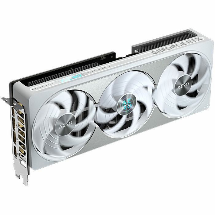 GIGABYTE Video Card NVIDIA GeForce RTX 5080 AERO OC SFF 16G (16GB GDDR7/256bit, PCI-E 5.0, Recommended PSU 850W, 16Pin Power connector, 3x DP, 1x HDMI) White/Silver
