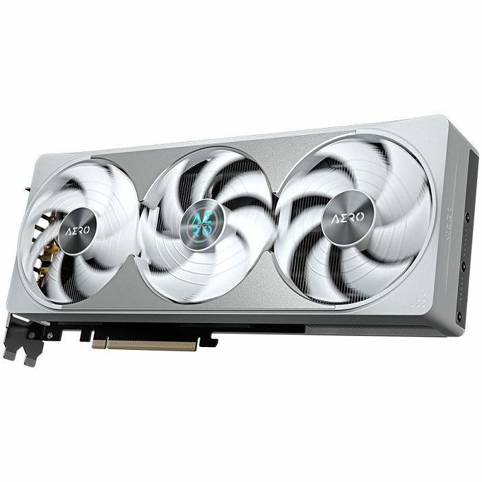 GIGABYTE Video Card NVIDIA GeForce RTX 5080 AERO OC SFF 16G (16GB GDDR7/256bit, PCI-E 5.0, Recommended PSU 850W, 16Pin Power connector, 3x DP, 1x HDMI) White/Silver