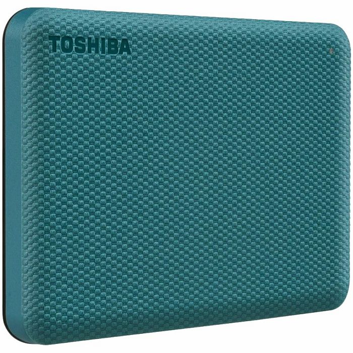 HDD Extern TOSHIBA CANVIO Advance 2TB, 2.5", USB 3.2 Gen1 (5Gbit/s), Backup and Security software, Textured Green, 149g