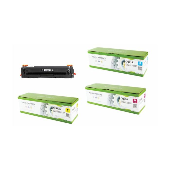 Toner Static Control HP CF540A (203A) BUNDLE