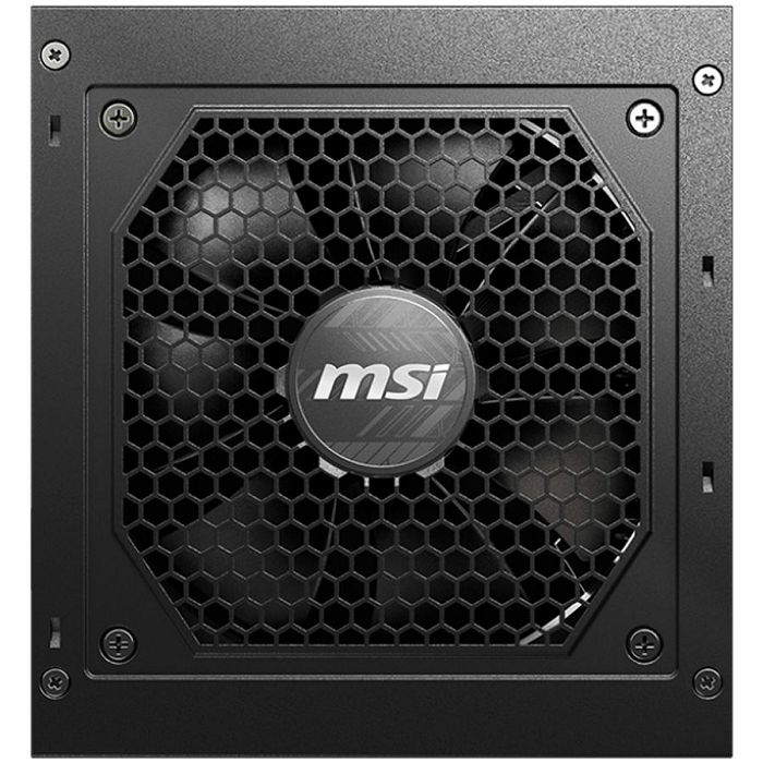 MSI PSU MAG A750GL PCIE5 II, 750W 80Plus Gold, 120mm Fan Active PFC, Fully Modular, 12VHPWR, ATX 3.1, PCIe 5.1, OVP, OCP, OTP, OPP, SCP, UVP, 100-240Vac, 47Hz-63Hz Input Frequency, ATX, 7Y, Black