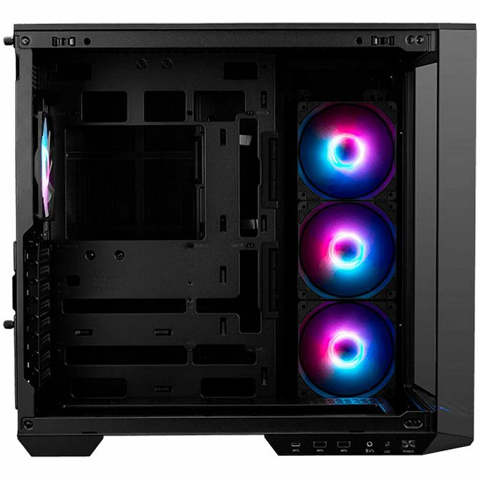Chassis MAG PANO 100R PZ, ATX, Mid Tower, 4x Pre-installed ARGB Fan, 518.7 x 290 x 482mm, Black