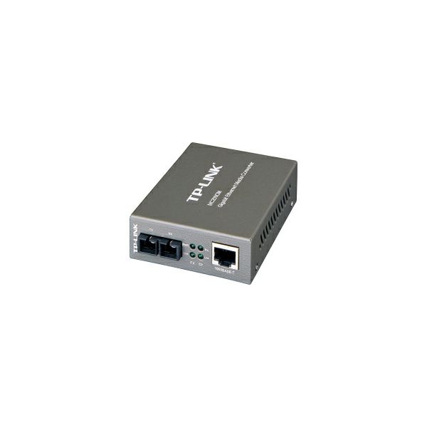 TP-Link Gigabit Optički pretvarač 1000M RJ45 u 1000M multi-mod SC, Full-duplex, do 550m, Switching power adapter, chassis mountable