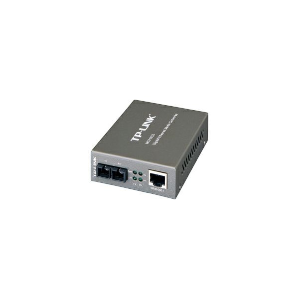 TP-Link Gigabit Optički pretvarač 1000M RJ45 u 1000M single-mode SC, Full-duplex, do 15Km, Switching power adapter, chassis mountable