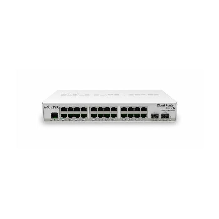 MikroTik SwOS RouterOS 24xGbE 2xSFP cage, desktop