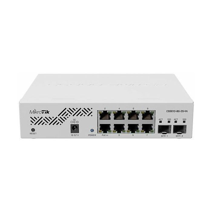 Mikrotik Cloud Smart Switch 610-8G-2S IN, 8 x GbE, 2 x SFP