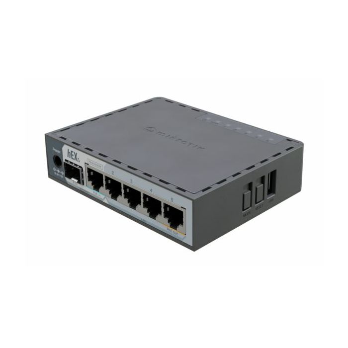 MikroTik hEX S 2025 (E60iUGS) five Gigabit port Ethernet Router with 1x 2.5G SFP