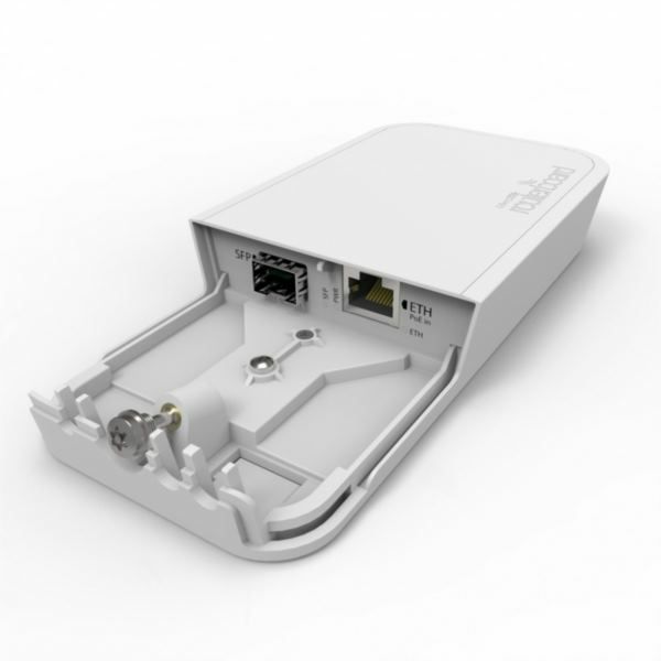 MikroTik Fiber to Copper Converter in Outdoor enclosure