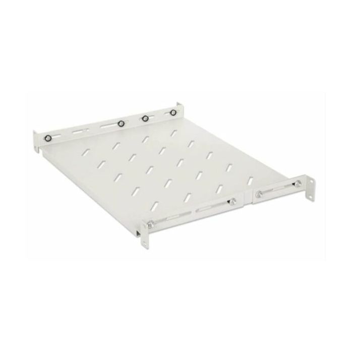 Intellinet 19" Shelf with Variable Rails for Fixed Mounting, Shelf Depth 350 mm, Gray