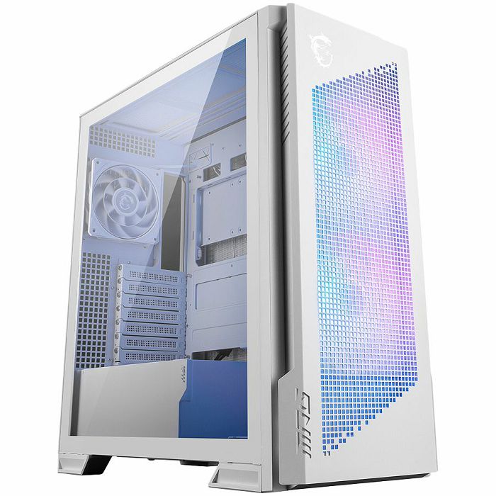 Chassis MPG VELOX 300R AIRFLOW PZ WHITE, eATX, Mid Tower, 4x Pre-installed ARGB Fan, 485 x 235 x 518 mm, White