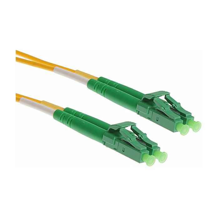 NFO Patch cord, LC APC-LC APC, Singlemode 9 125, G.657A2, 2mm, LSZH, Duplex, 5m