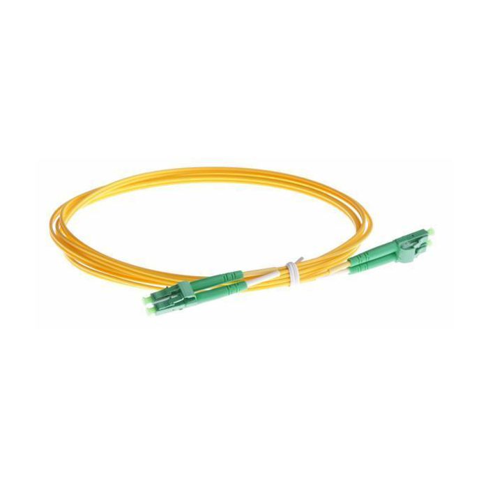 NFO Patch cord, LC APC-LC APC, Singlemode 9 125, G.657A2, 2mm, LSZH, Duplex, 3m