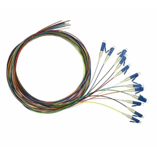 NFO Fiber optic pigtail LC UPC, SM, G.652D, 900um, 1.5m, 12 pack
