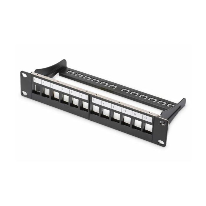 DIGITUS Modular Patch Panel, 12-port, 10", blank, 1U