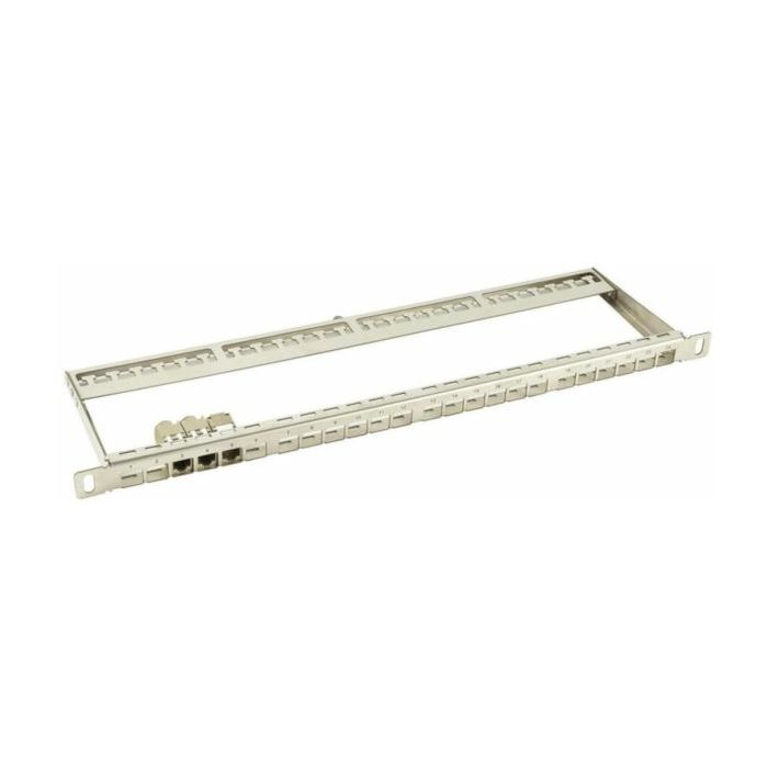 NaviaTec 0.5U Blank Patch Panel 24 Ports, 19", steel, for slim keystone