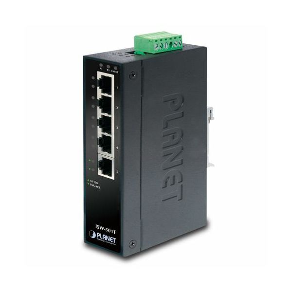 Planet 5P 10 100Mbps Industrial Fast Ethernet Switch