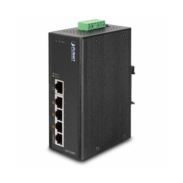 Planet 5P 10 100 w 4POE ports Indutrial Switch