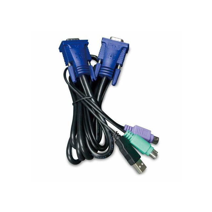 Planet 1.8M USB KVM Cable with built-in PS2 to USB Converter