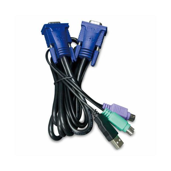 Planet 3M USB KVM Cable with built-in PS2 to USB Converter