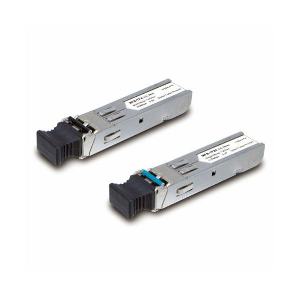 Planet Single Mode 20KM, 100Mbps SFP fiber transceiver (-40 to 75C)