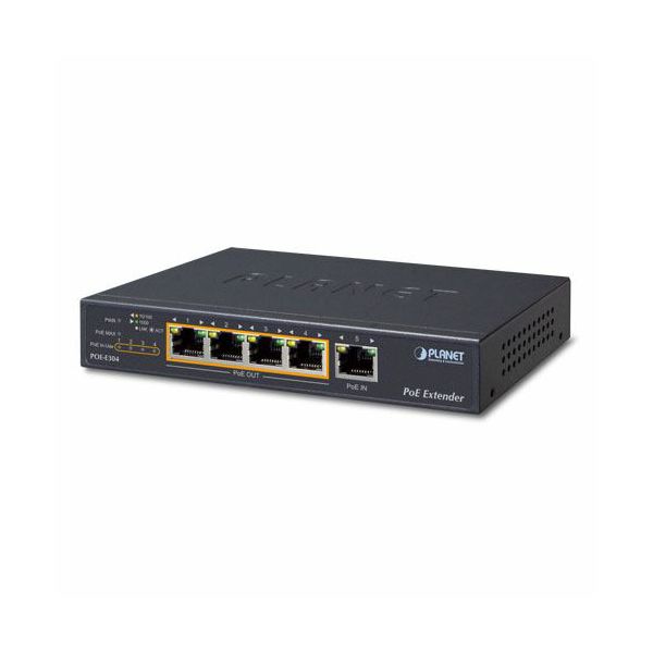 Planet 1-Port Ultra PoE to 4-Port 802.3af at Gigabit PoE Extender